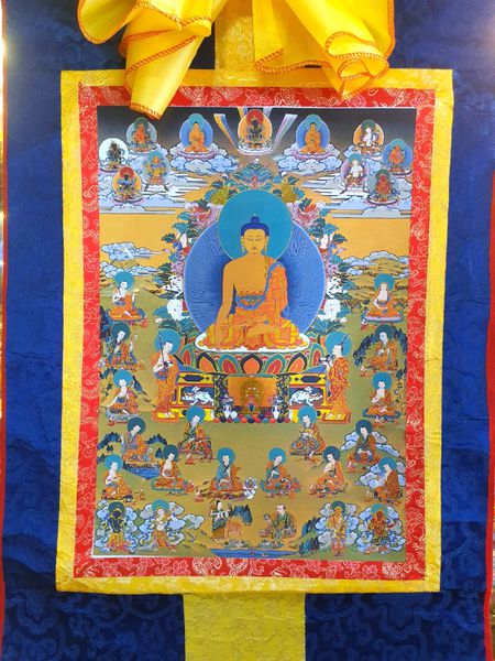 Tranh Thangka Cõi Niết Bàn_120x80cm